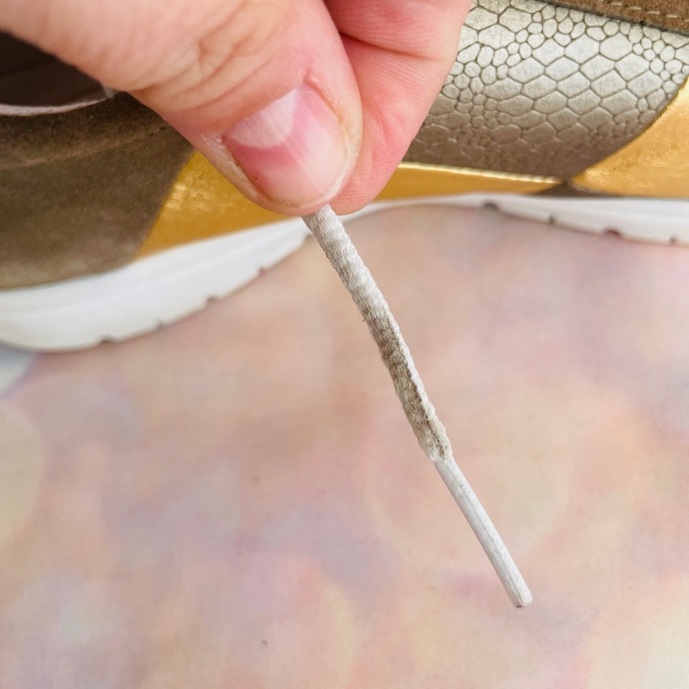 Rockport Suede and Gold Athletic Shoes - Picture 3 of 10